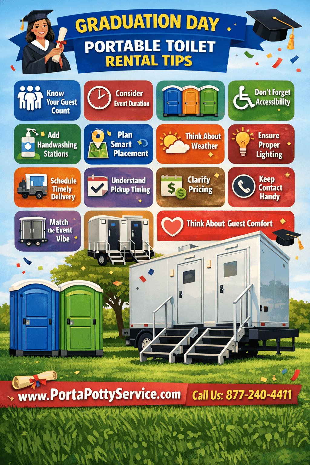 🎓 Graduation Day Portable Toilet Rentals: A Practical Guide