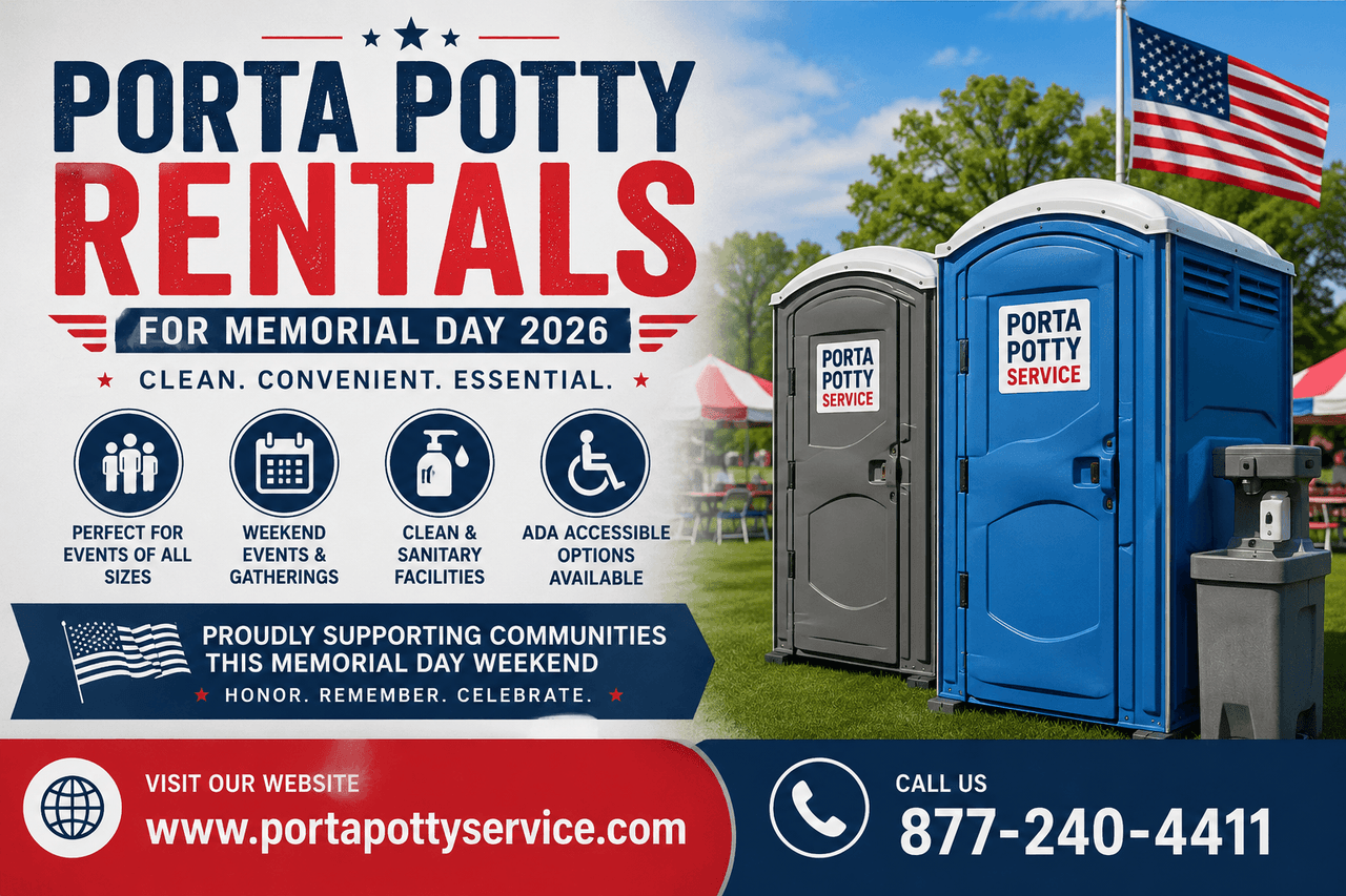 Memorial Day 2026: Planning Porta Potty Rentals for Outdoor Gatherings