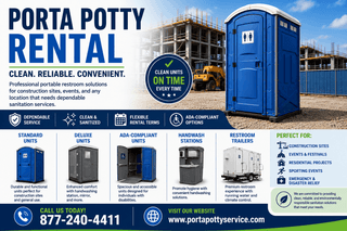 Porta Potty Rental Services - Reliable Temporary Restroom Solutions for Any Project or Event