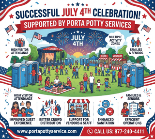 Porta Potty Services Supported a Successful July 4th Independence Day Celebration