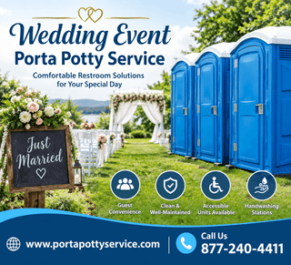 Wedding Event Porta Potty Service | Portable Restrooms