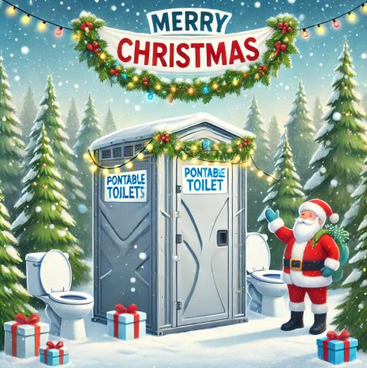 Portable Toilet Rentals for Merry X-Mas